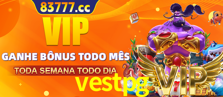 Banner promocional do vestpg oferecendo 100% de recompensas adicionais contínuas para quem fizer o login diário (Daily sign-in), com um mascote de coelho.