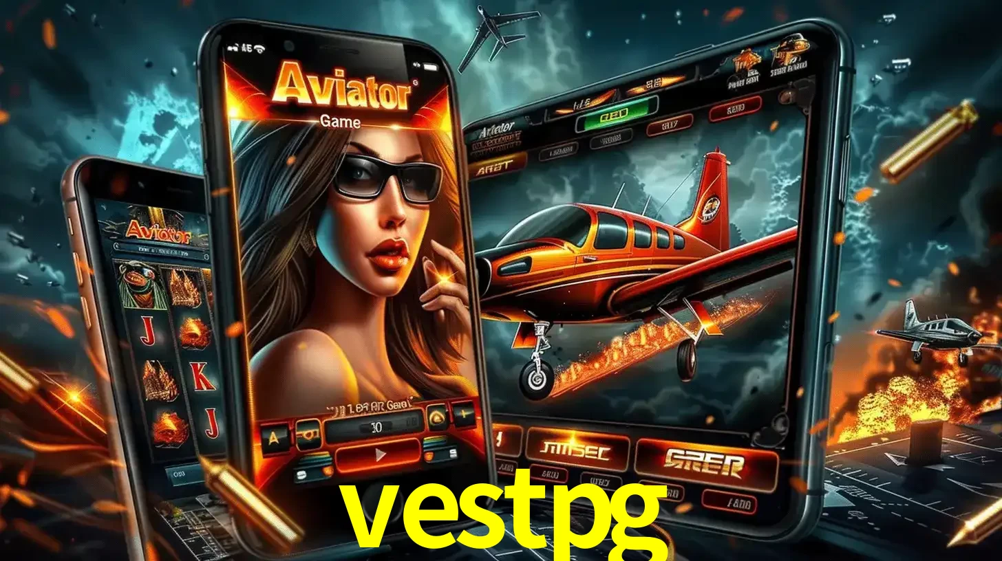O popular jogo de apostas Aviator exibido em vários celulares e tablets, mostrando a interface emocionante e a ação de voo disponíveis para jogar agora no vestpg.