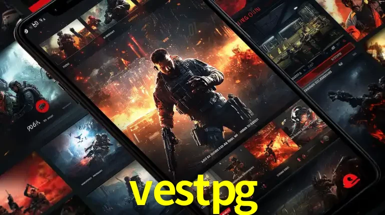 Tela de um celular exibindo uma galeria de jogos de tiro com temática militar, mostrando a variedade de e-sports disponíveis para apostas na plataforma de entretenimento vestpg.